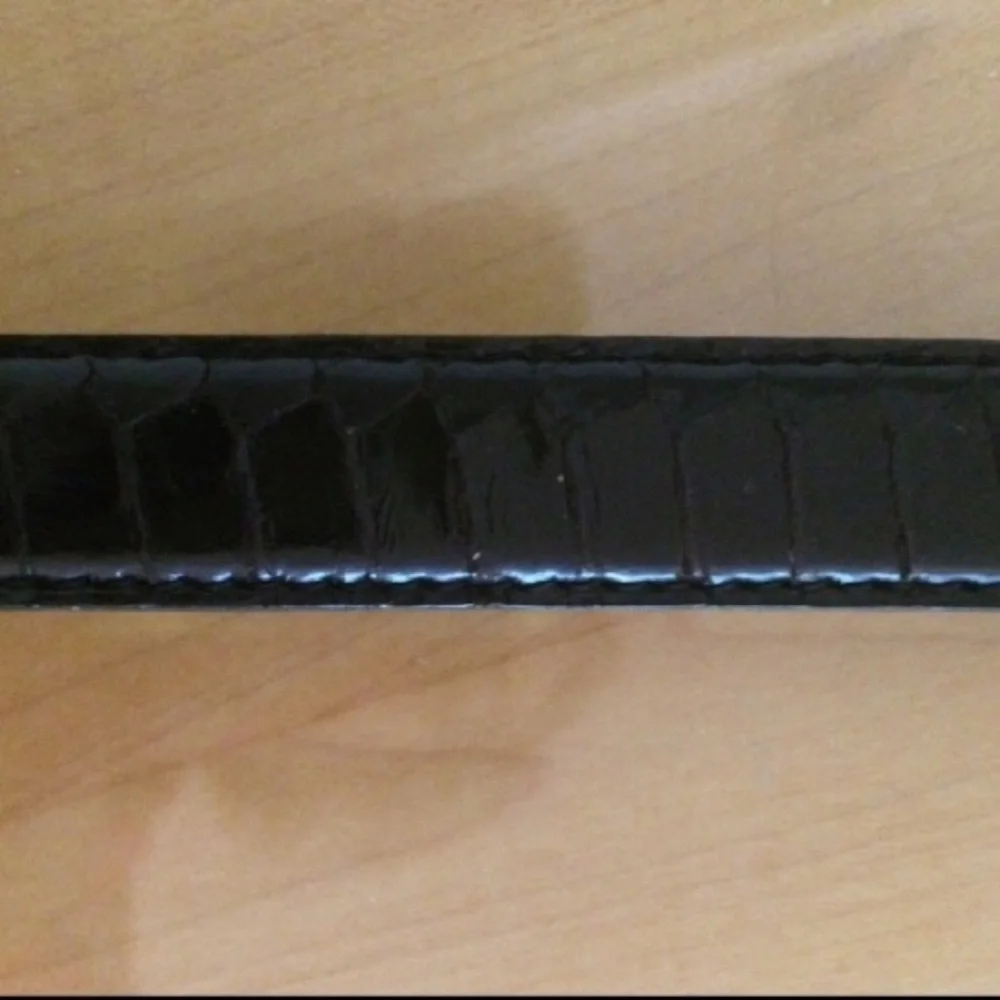 Black Snake Skin Belt (27 inch waist)